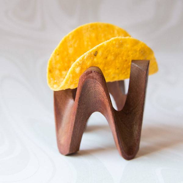 Single Wood Mini Taco Holder Order Mini Taco Shells